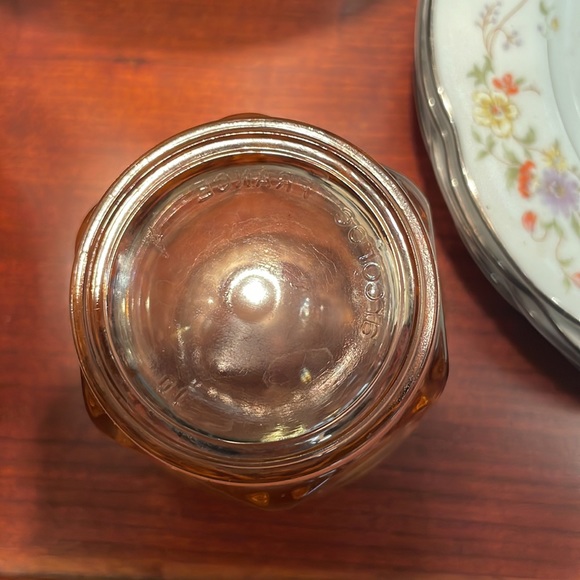 The two little glasses are the antique depression glass. But selling whole set. - Picture 4 of 7